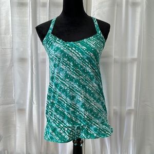 ⚡️3/$25 Gap Convertible Tank Top Green Print